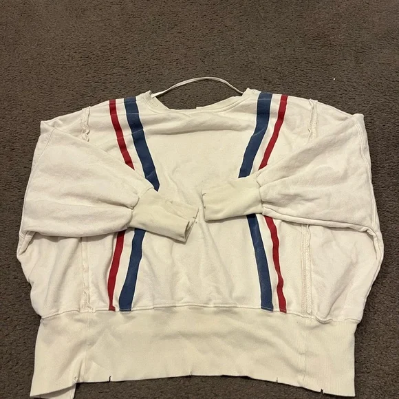 Free People We The Free Camden Pullover In Star Stripes Combo - Picture 9 of 9